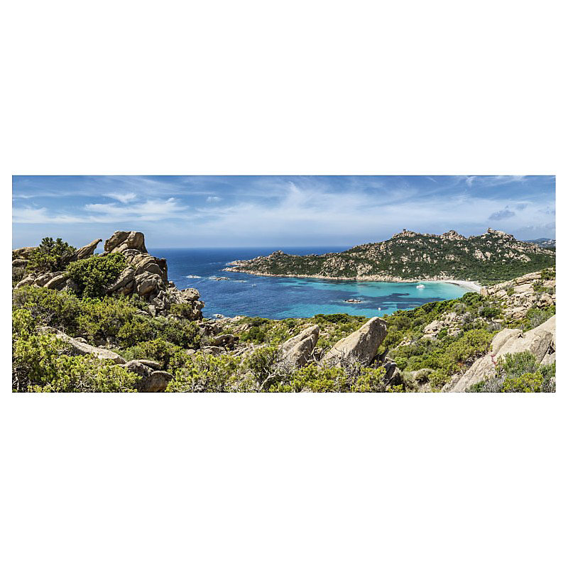 Brise vue imprimé ROCCAPINA | H.2 x L.5 m – 100% occultant – Made in France par Scenolia + kit de fixation offert