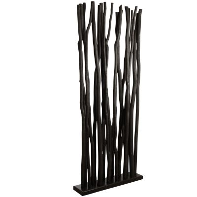 Socle avec 19 tiges de bois (Noir)
