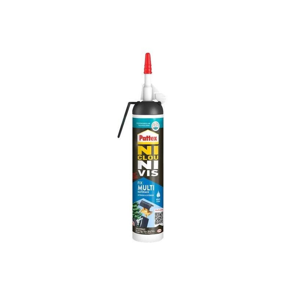 PATTEX Colle fixation int/ext polymere pattex ni clou ni vis blanc msp 326g