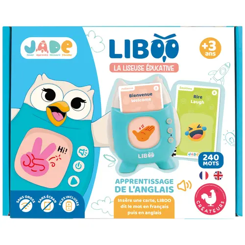Au service de votre jardin:Liseuse éducative apprentissage de l’anglais Jade Liboo - 120 cartes