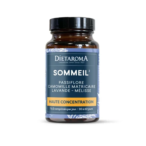 La solution pour votre jardin：Complément alimentaire passiflore, camomille matricaire, lavande, mélisse CIP bio Dietaroma sommeil - 60 comprimés