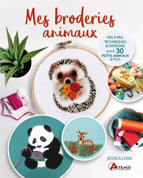 Bien pour le jardin：Livre "Les broderies animaux" Artemis