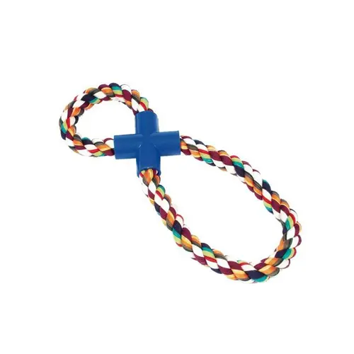 Nature utile:Jouet 30cm corde Super 8 multicolore pour chien