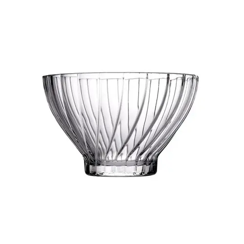 Sélection au jardin:Coffret de 4 coupelles en verre transparent Bouquet Ø 13,8 cm - les 4 pièces