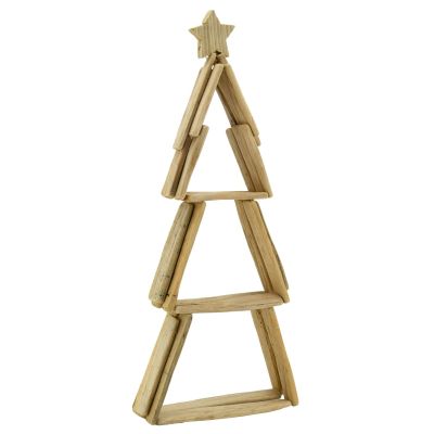 Sapin en bois flotté avec étoile