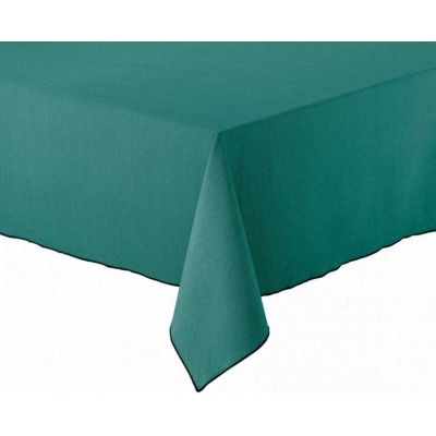 Nappe en coton recyclé Grace 140 x 250 cm (Paon)