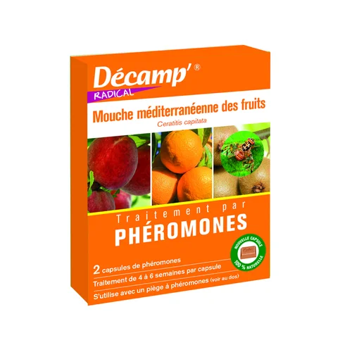 Sélection maison:Phéromones anti-mouche méditerranéenne des fruits Décamp - Les deux capsules