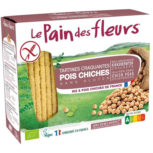 La solution pour vos extérieurs：Tartine pois chiches en étui de 150 g
