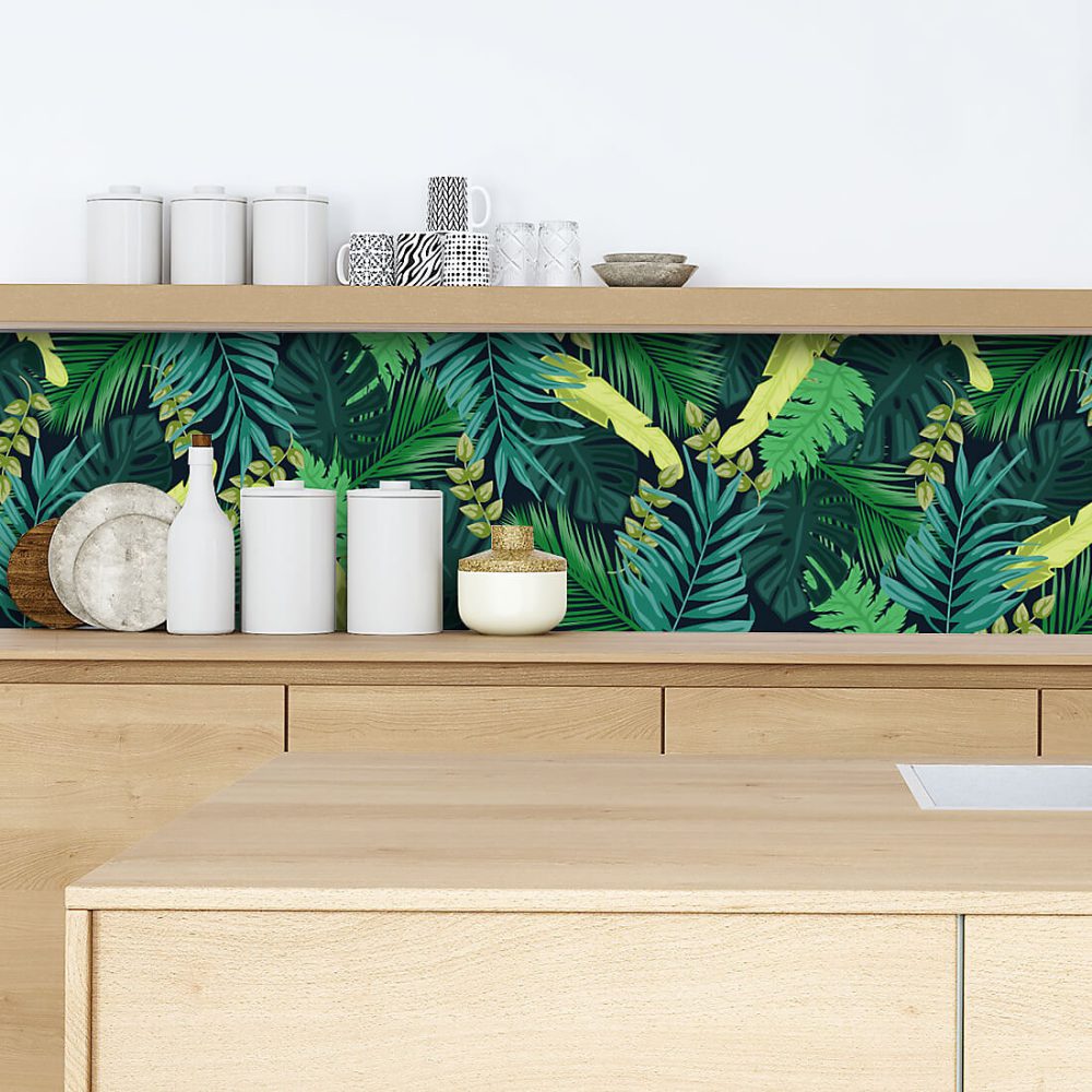 Crédence feuillage jungle 50 × 100cm