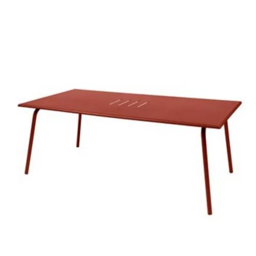 Choix nature：Table de jardin coloris ocre rouge Monceau Fermob - 194 cm
