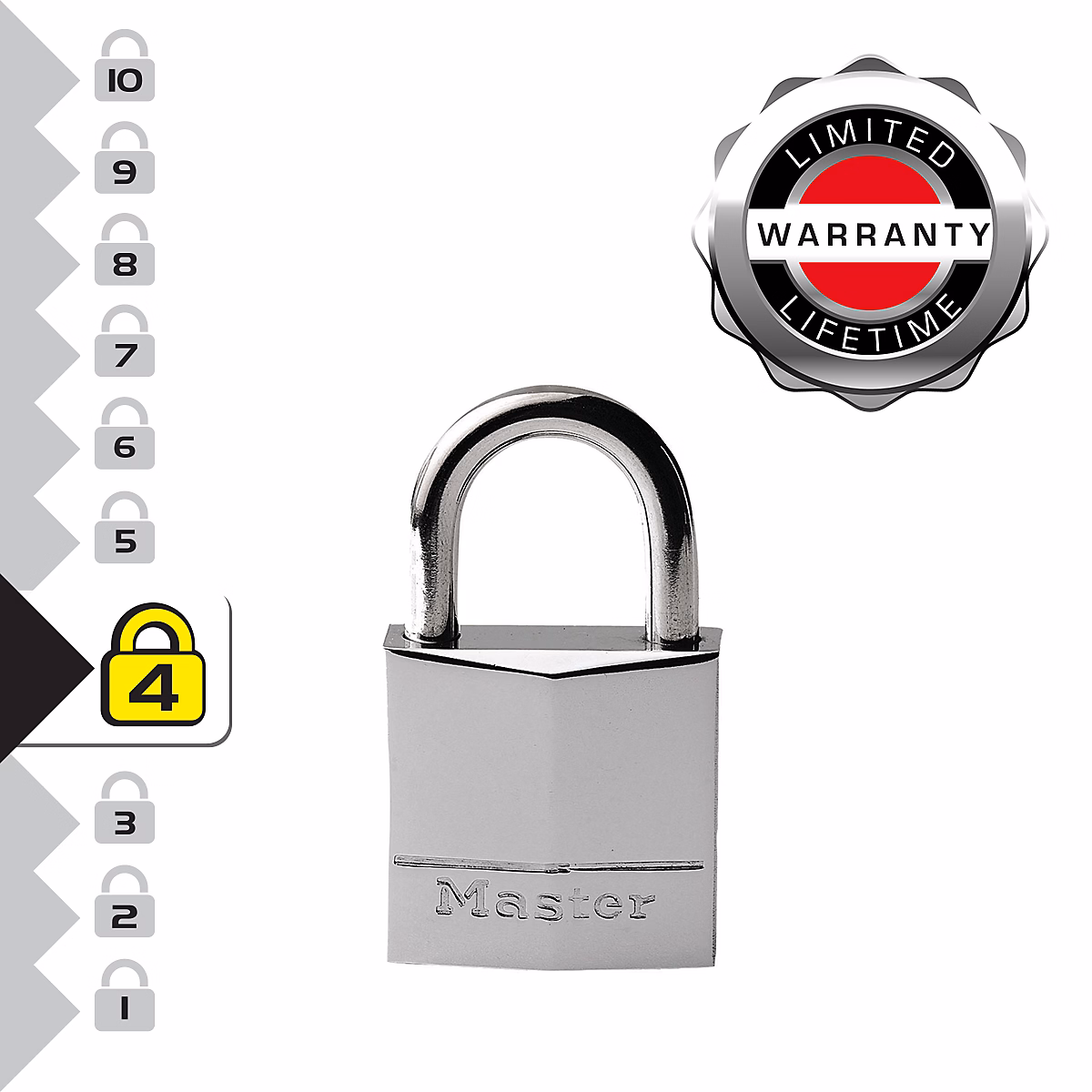 639EURD Cadenas Marin avec Clés – Gris, 5 × 3 × 1,2 cm