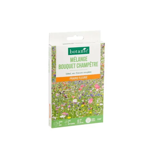 Malin au jardin:Mélange de graines pour bouquet champêtre botanic® - graines à semer (5 m²)