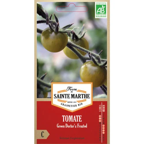 Jardin à vivre：Graines de Tomate green doctor’s frosted bio Ferme de Sainte Marthe - graines à semer