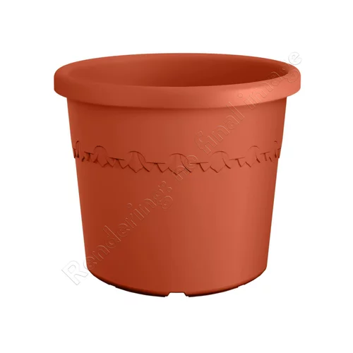 Style jardin：Pot en plastique recyclé Terra Elho Algarve Cilindro - Ø 29,2 x H 24,6 cm