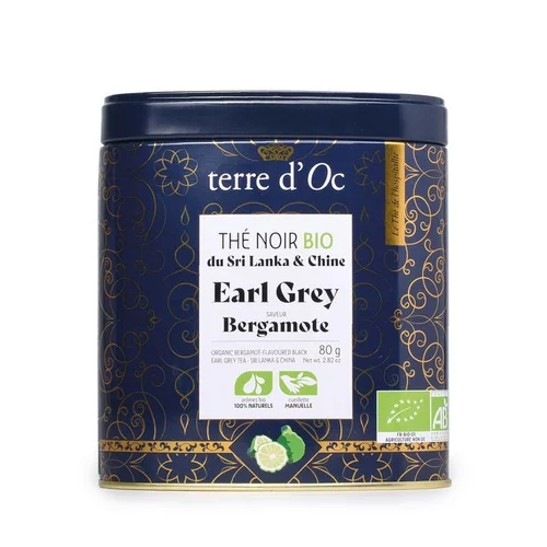 Style nature:Thé noir Earl Grey bio Terre d’Oc – 80 g