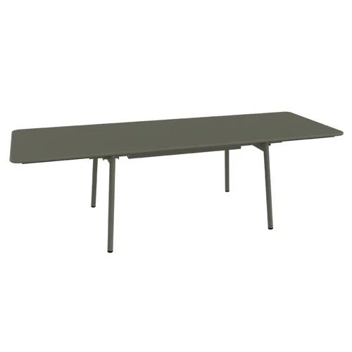 Une idée pour vos extérieurs:Table extensible Monceau coloris vert en acier Fermob - 165/255 x 74 cm