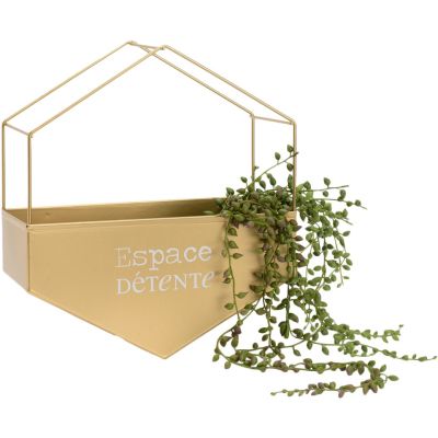 Cache-pot en métal hexagonal (Espace détente)