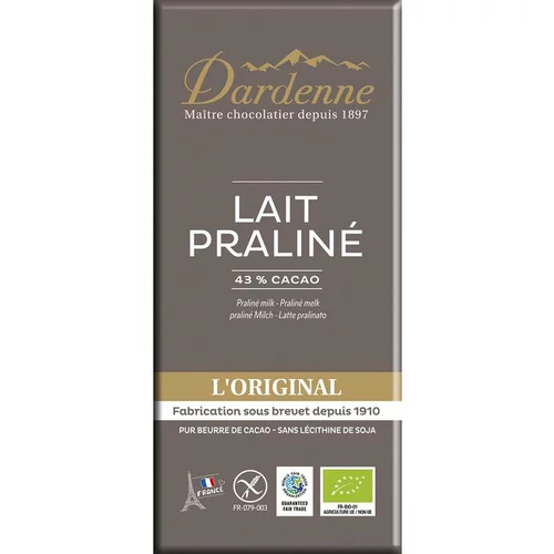 Jardin & équipement:Tablette chocolat lait crème de noisette sans gluten 100g