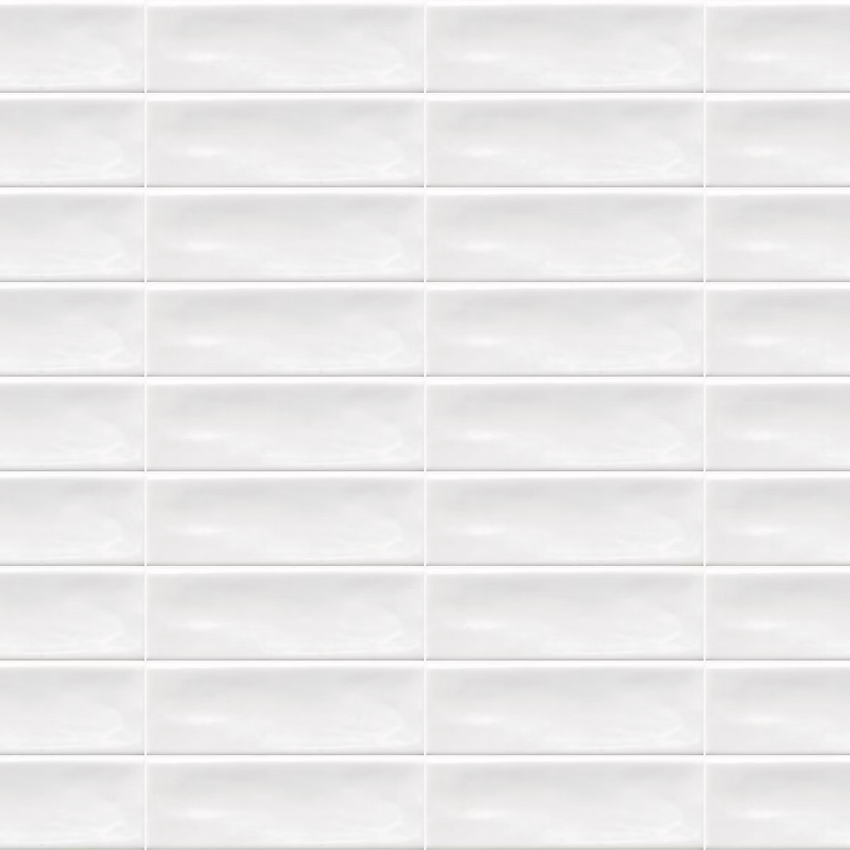 Carrelage effet Zellige Blanc 14 – 6x4, 8x0, 8 cm Brillant Bravio, Mur intérieur (vendu par carton de 0, 42 m²), RO'MA CARRELAGE