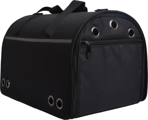 Extérieur plaisir:Sac de transport pour chat ou petit chien coloris noir Bobby Week-end - Taille M