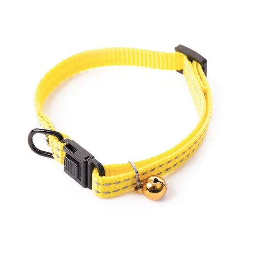 Jardin & idées:Collier en nylon pour chat Flash jaune
