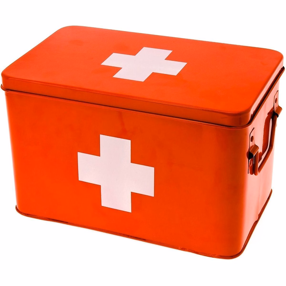 Boîte à pharmacie en métal Cross 31.5 × 19 × 21 cm