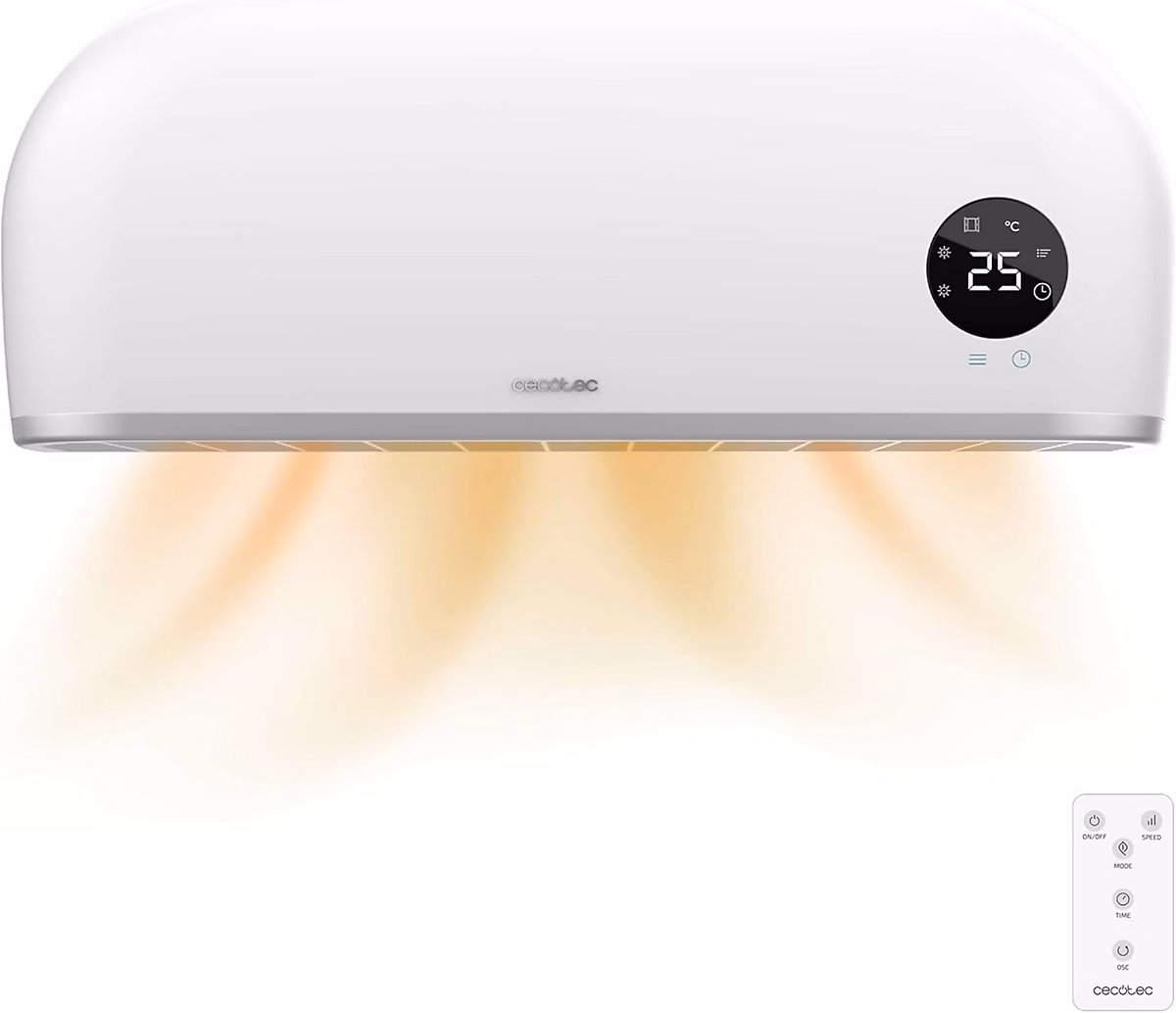 Chauffage de salle de bain – Chauffage ceramique salle de bain 2000W mural ecran LCD thermostat reglable protection IPX2
