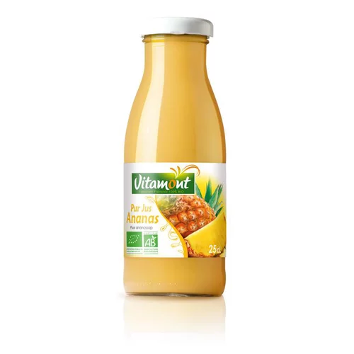 Pour mieux profiter de l’extérieur:Mini pur jus d’ananas bio - 25 cl