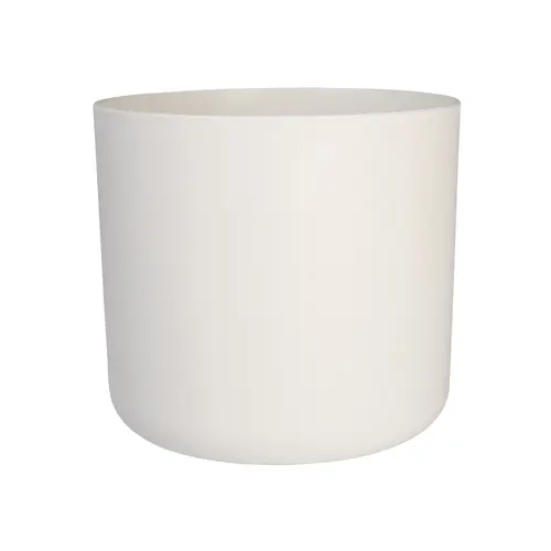 Pour embellir le jardin:Cache-pot B.for Soft coloris blanc en plastique injecté Elho - Ø 22 x 20 cm