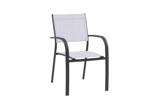 Les essentiels du jardin:Fauteuil de jardin en aluminium et textilène Creador Tosca
