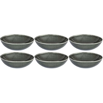 Assiette en grès vert Black Forest (Lot de 6) (Assiette creuse - 19 cm)