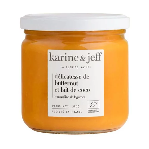 Mieux au jardin:Bocal délicatesse de butternut et lait de coco bio Karine & Jeff - 320 g