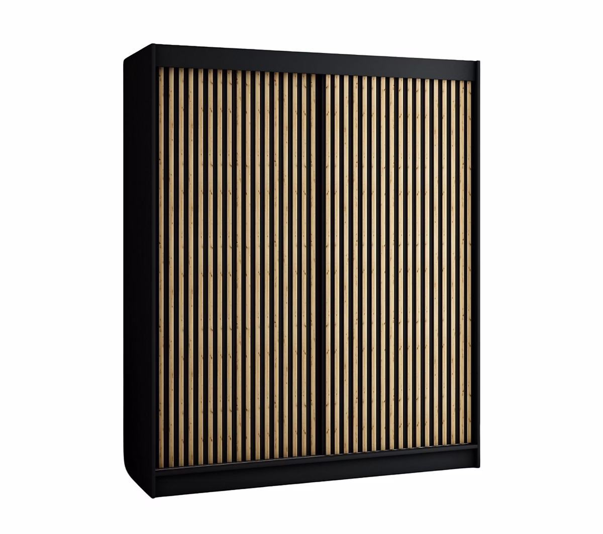 Armoire penderie – Armoire Lamelo 1 a portes coulissantes H. 200 x L. 180 x P. 62 2 portes