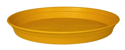 La solution pour vos extérieurs：Soucoupe en plastique recyclé jaune pollen Cocoripot - Ø 30 cm