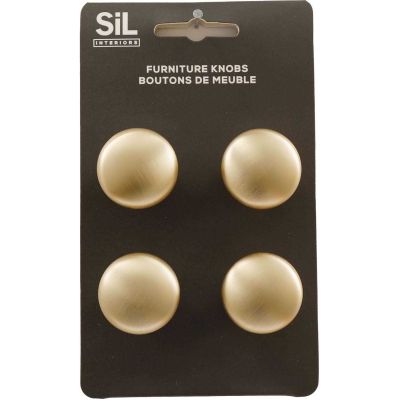 Ensemble de 4 boutons de meuble en alu (Doré)