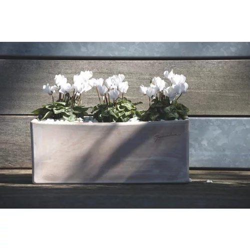 Sélection pour le jardin：Jardinière haute en terre claire 52x20x25 cm
