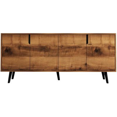 Buffet 4 portes en aggloméré Latina Modern (Noyer)