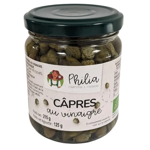 Idée extérieur：Câpres bio Philia - 125 g