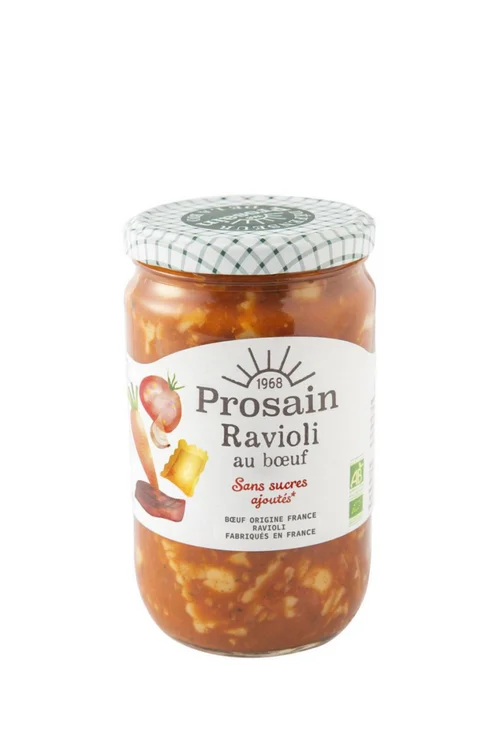 Un atout pour le jardin：Ravioli bio au bœuf Prosain - 680 g