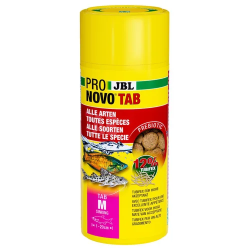 Choix utile:Comprimés alimentaires pour poissons d'aquarium JBL Pronovo Tab M - 250 ml