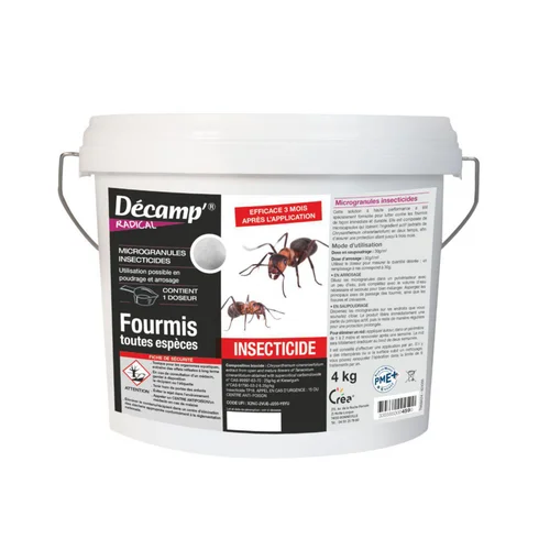 Sélection pour le jardin:Anti-fourmis en micro-granules en seau Décamp - 4 kg