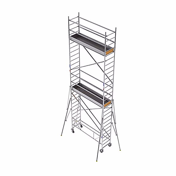 Echafaudage roulant alu – Hauteur de travail max 8.30m, ECS630T