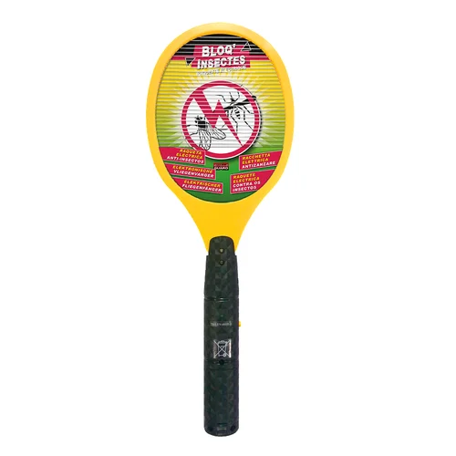 Côté jardin：Raquette électrique anti-insectes coloris jaune Bloq'Insectes
