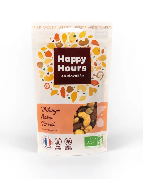 Jardin inspiration：Sachet mélange tamari bio Happy Hours en Biovallée - 115 g