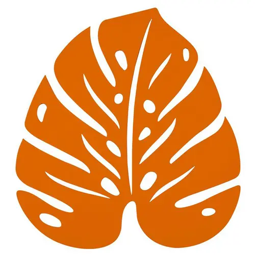 Pour votre confort en extérieur:Dessous de plat en acier orange Fermob Monstera - 24 x 22 cm