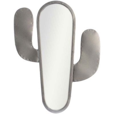 Miroir Cactus argenté (40 cm)