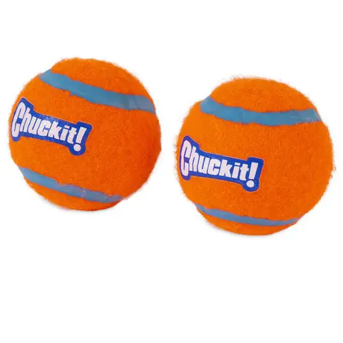 Pour profiter pleinement du jardin:Balles de tennis pour chien orange Chuckit! - Taille Medium
