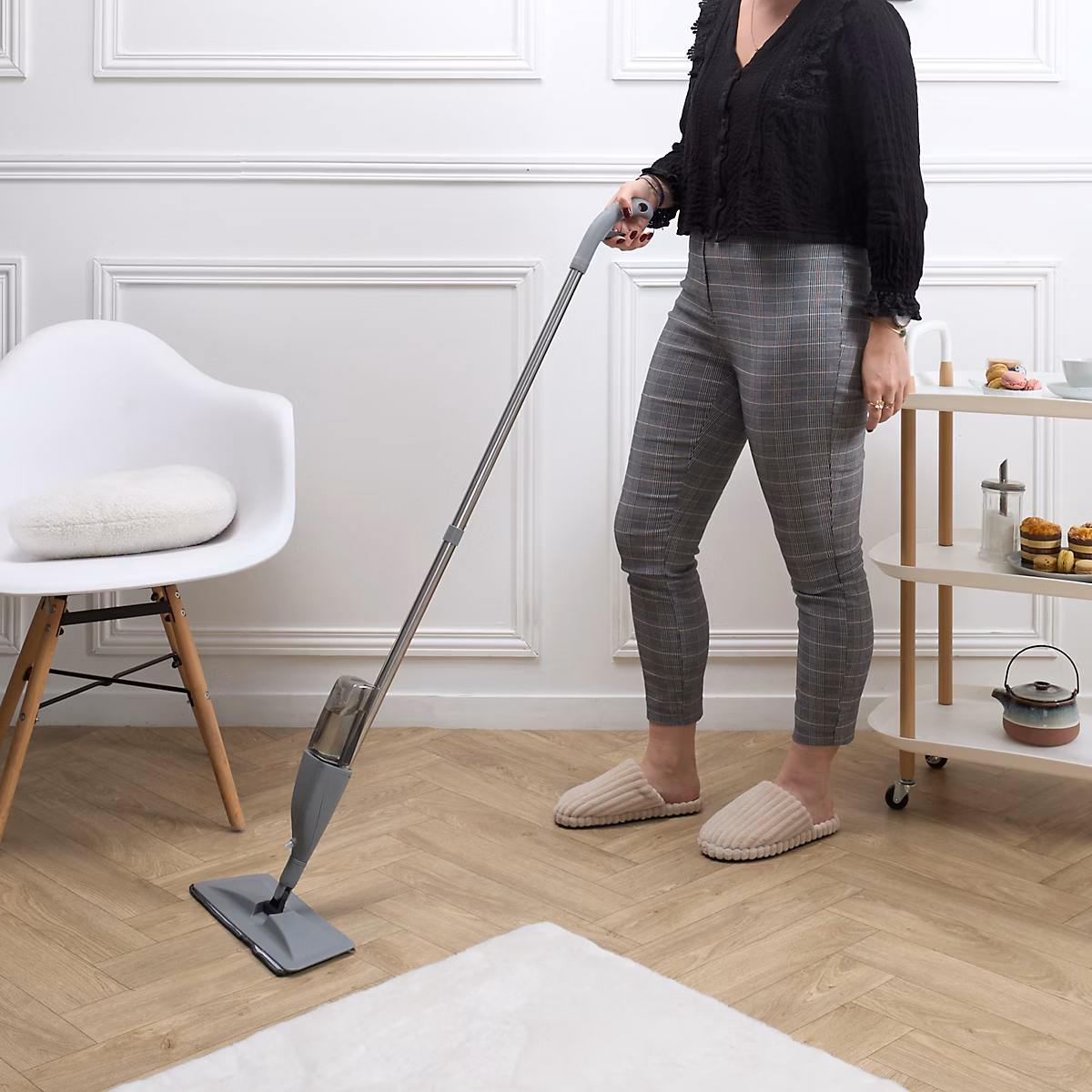 Balai Spray Mop – JE CHERCHE UNE IDEE, 300 ml, Gris