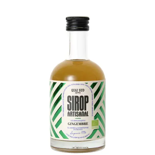 Idéal pour le jardin：Sirop de gingembre bio Quai Sud - 25 cl
