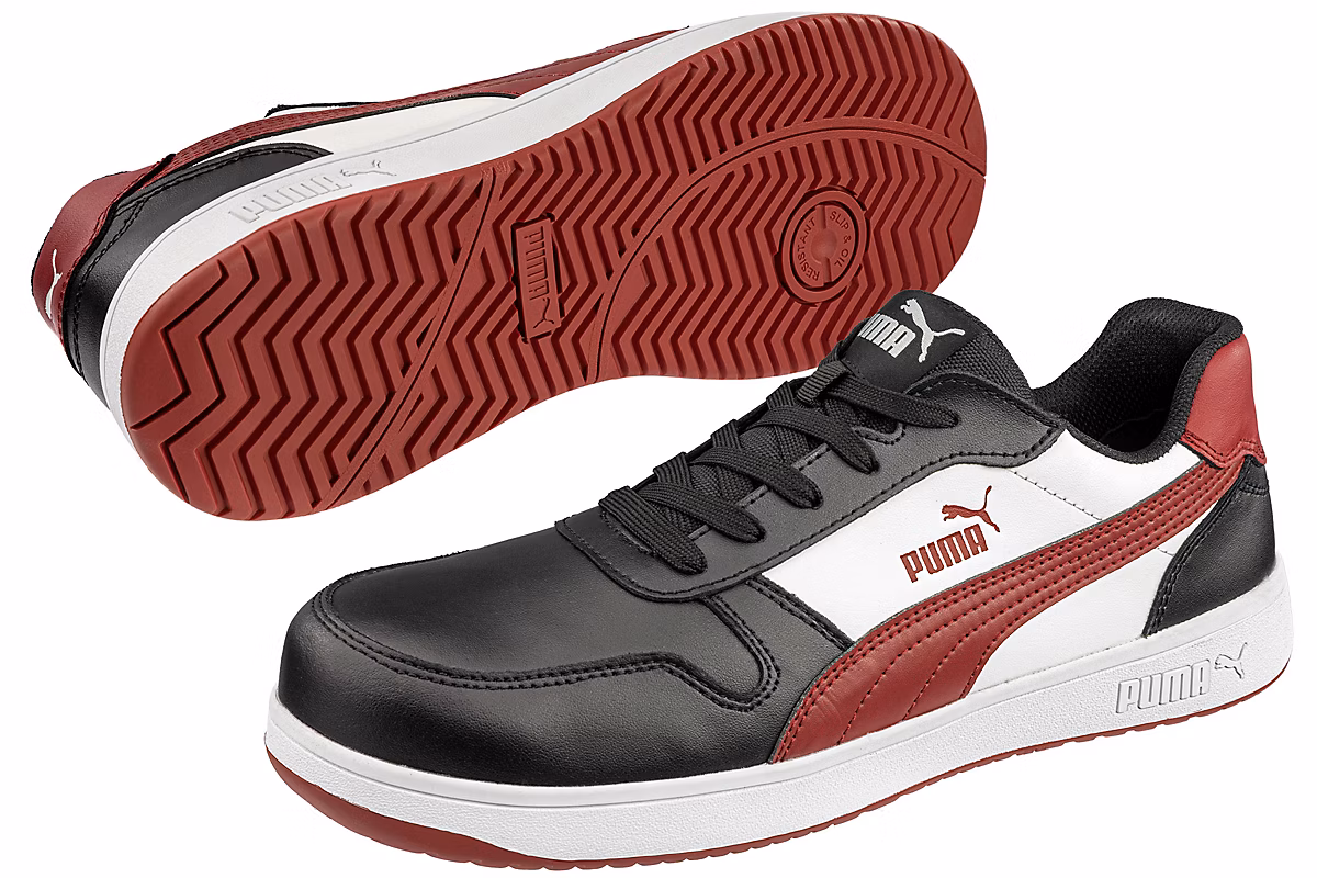 Chaussure de sécurité basse FRONTCOURT S3 PUMA Safety noir/blanc/rouge taille 41. – Réf. KYVYCQODC2693430704